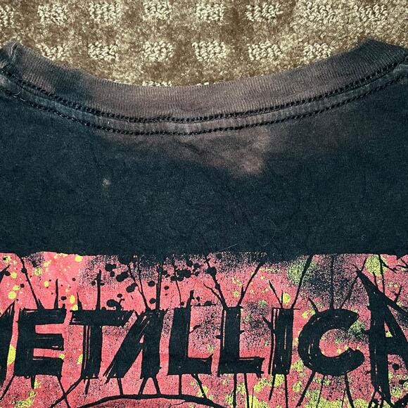 💀 Metallica Distressed Skull Graphic Band Tee – 2X - Picture 4 of 7